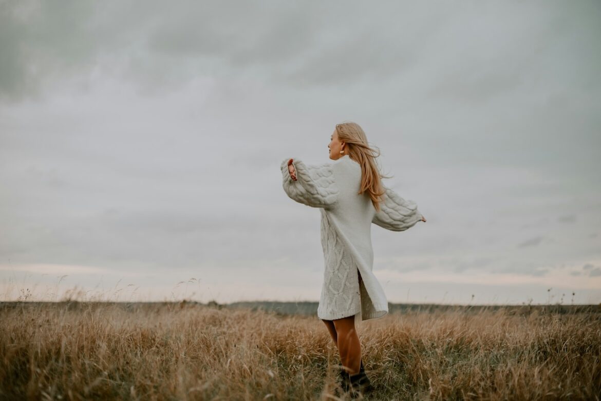 She stands in a prairie field on an overcast day with arms outstretched she knows she has freedom to choose, and by giving yourself permission, you too can live your gifted life in peace.
