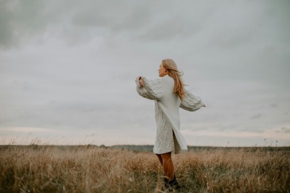 She stands in a prairie field on an overcast day with arms outstretched she knows she has freedom to choose, and by giving yourself permission, you too can live your gifted life in peace.